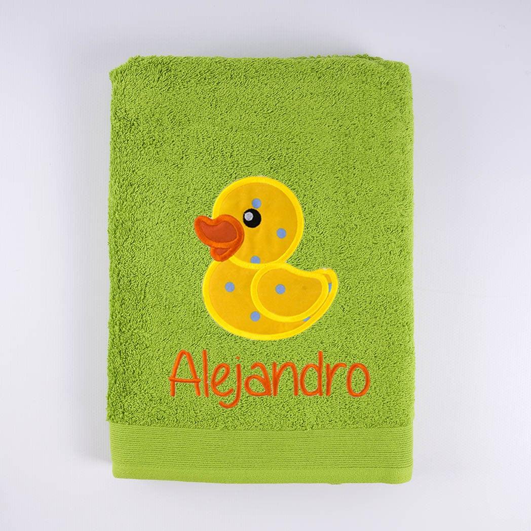 Toallas Personalizadas Bordadas Patito de Goma Nanetes - Nanetes #