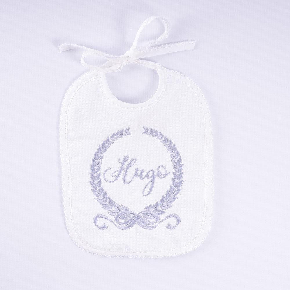 Babero Personalizado Bebé Nanetes Corona Laurel - Nanetes #