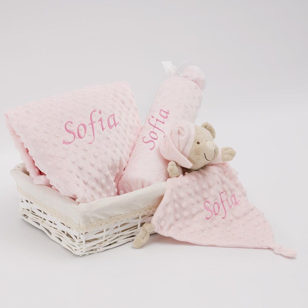 Manta y Doudou y Caramelo 3 piezas Basic Nanetes - Nanetes #