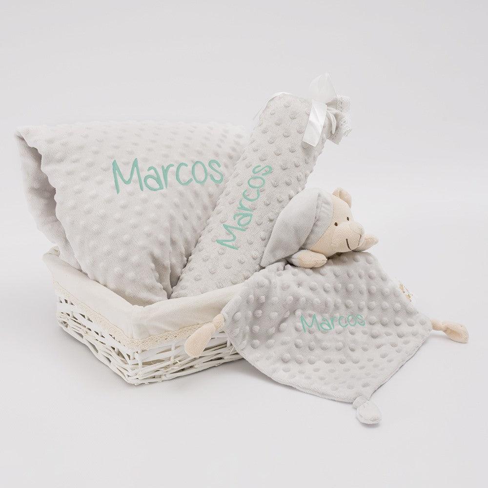 Manta y Doudou y Caramelo 3 piezas Nanetes