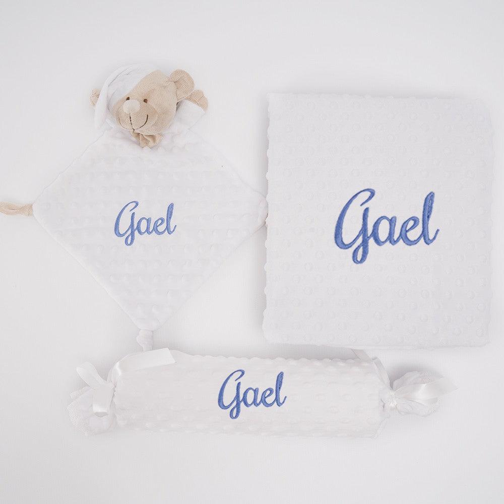 Manta y Doudou y Caramelo 3 piezas Nanetes