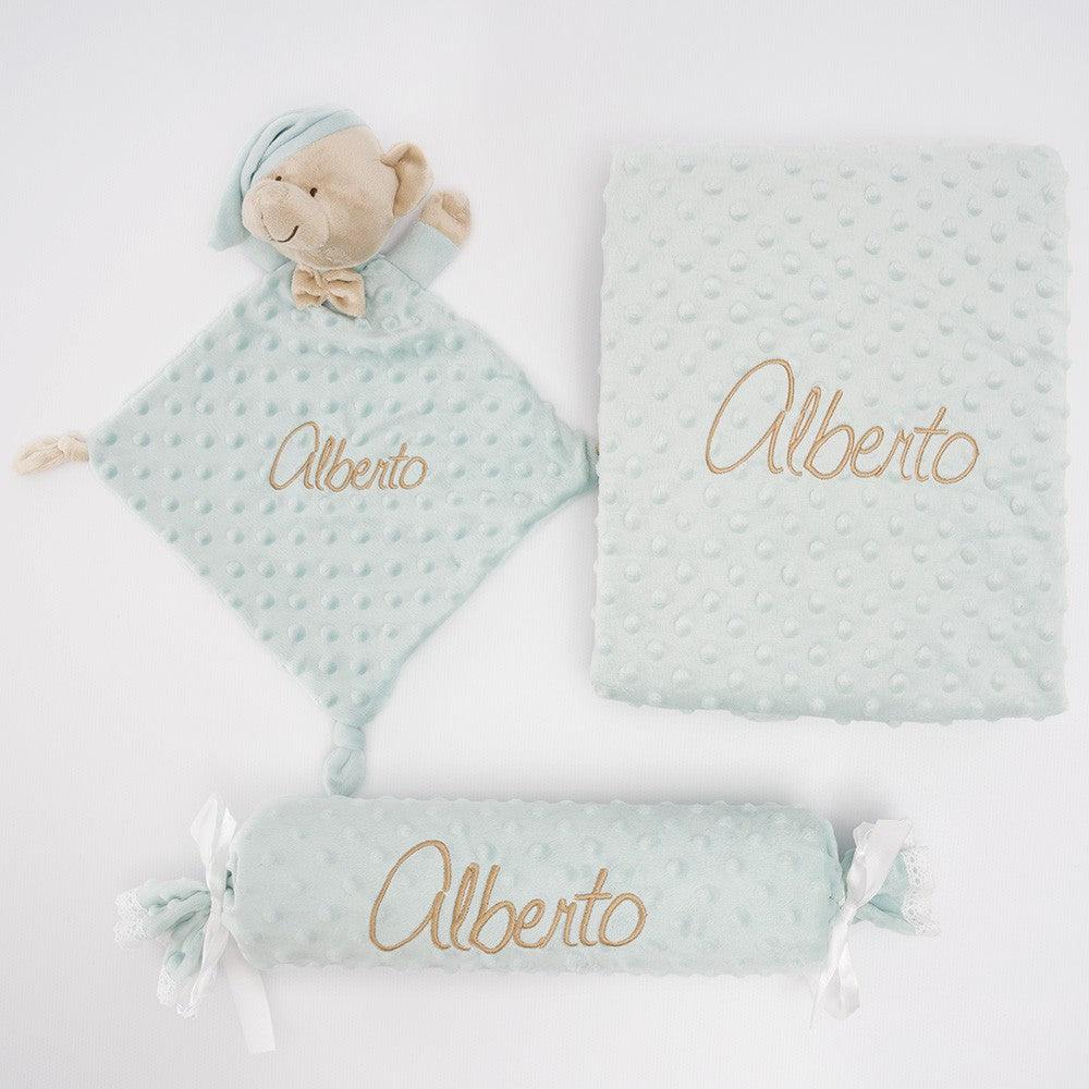 Manta y Doudou y Caramelo 3 piezas Nanetes