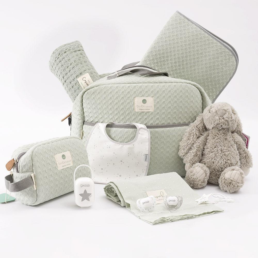 Lote Regalo Maternidad Premium Crochet Verde Nanetes - Nanetes #