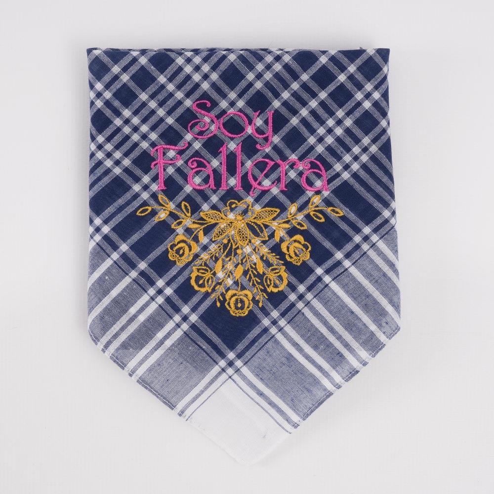 Pañuelo Fallero Bordado Soy Fallera Flores - Nanetes #