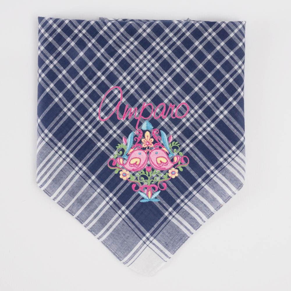 Pañuelo Fallero Personalizado Nombre Pajaritos - Nanetes #