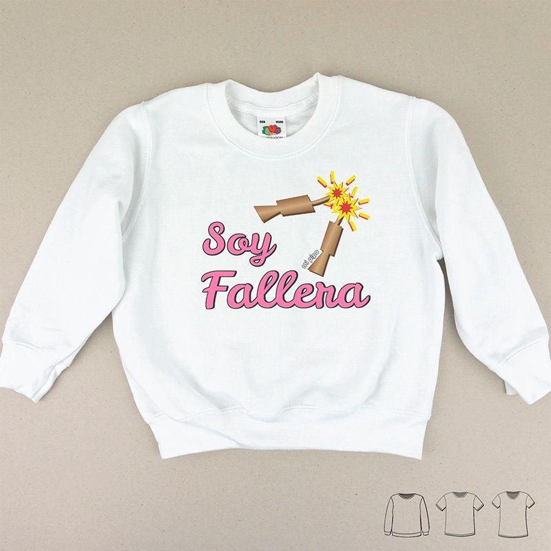 Camiseta o Sudadera Niños Soy Fallera Petardos Mi Pipo - Nanetes #