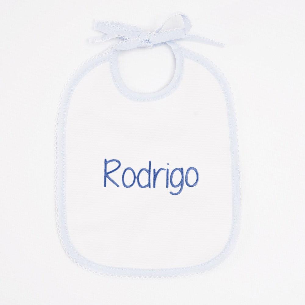 Babero Personalizado Bebé con Nombre Nanetes Celeste - Nanetes #