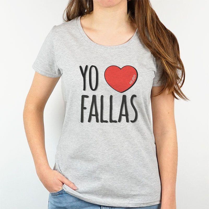 Camiseta Fallera Mujer Yo Love Fallas Mi Pipo - Nanetes #