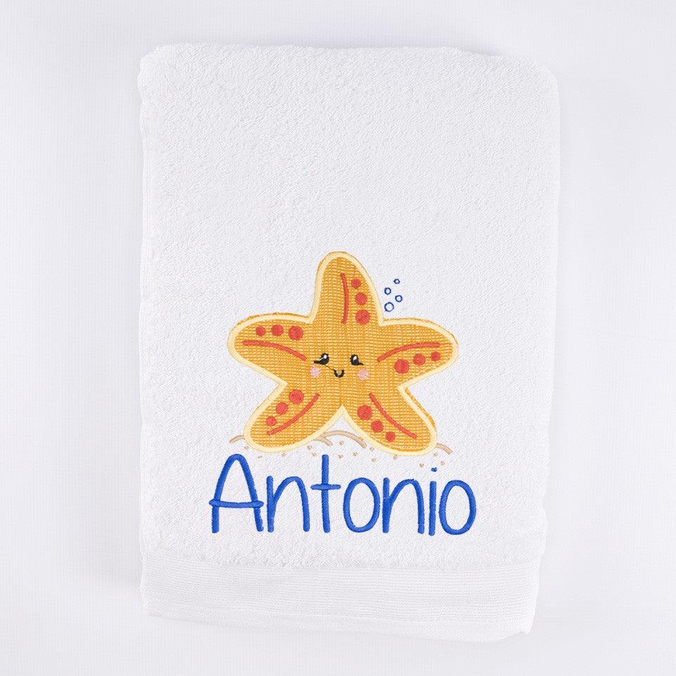 Toalla Personalizada Bordada Estrella de Mar Nanetes - Nanetes #