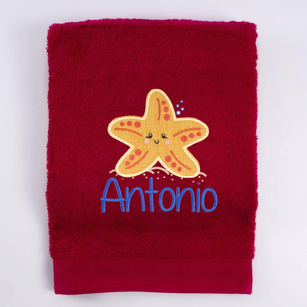 Toalla Personalizada Bordada Estrella de Mar Nanetes - Nanetes #