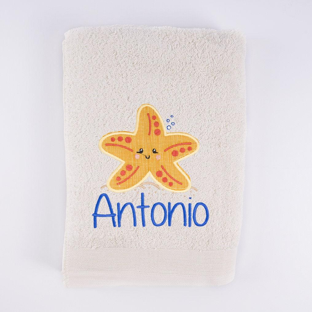 Toalla Personalizada Bordada Estrella de Mar Nanetes - Nanetes #