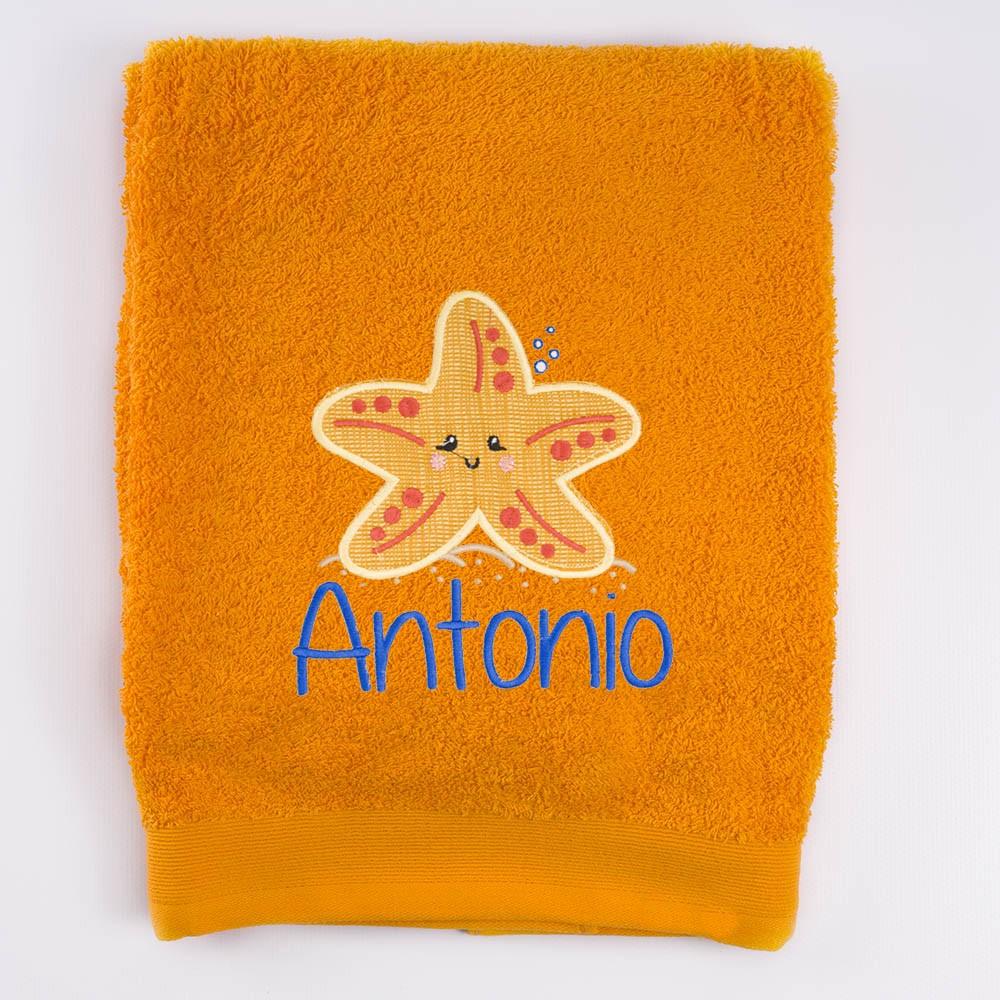 Toalla Personalizada Bordada Estrella de Mar Nanetes