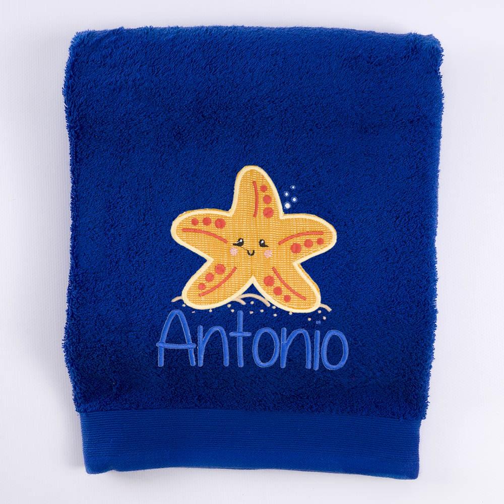 Toalla Personalizada Bordada Estrella de Mar Nanetes