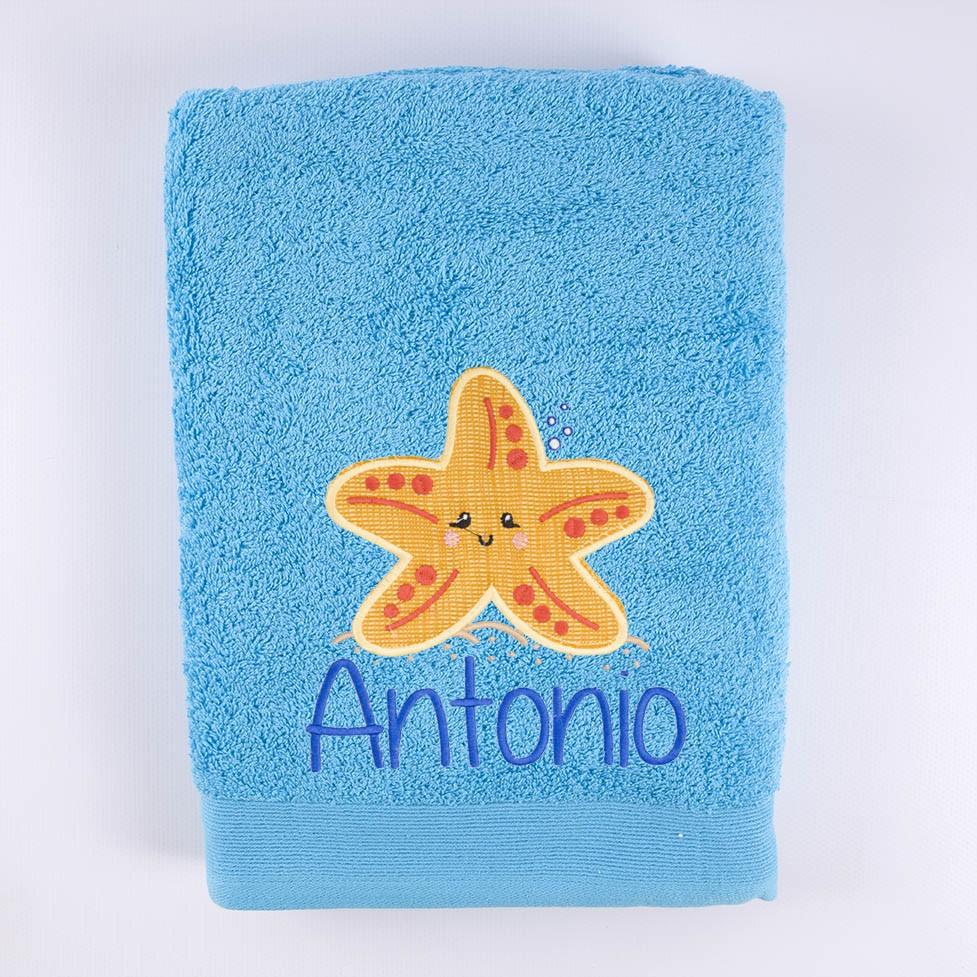 Toalla Personalizada Bordada Estrella de Mar Nanetes - Nanetes #