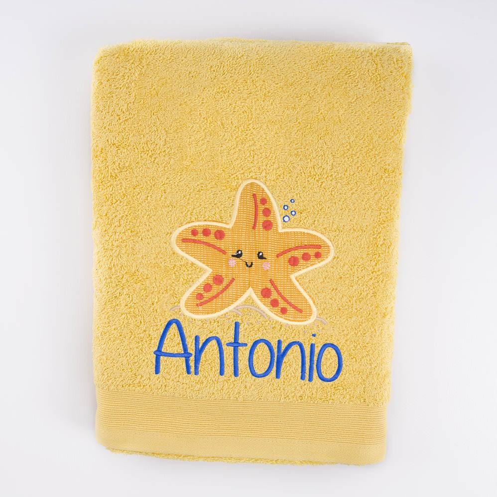Toalla Personalizada Bordada Estrella de Mar Nanetes