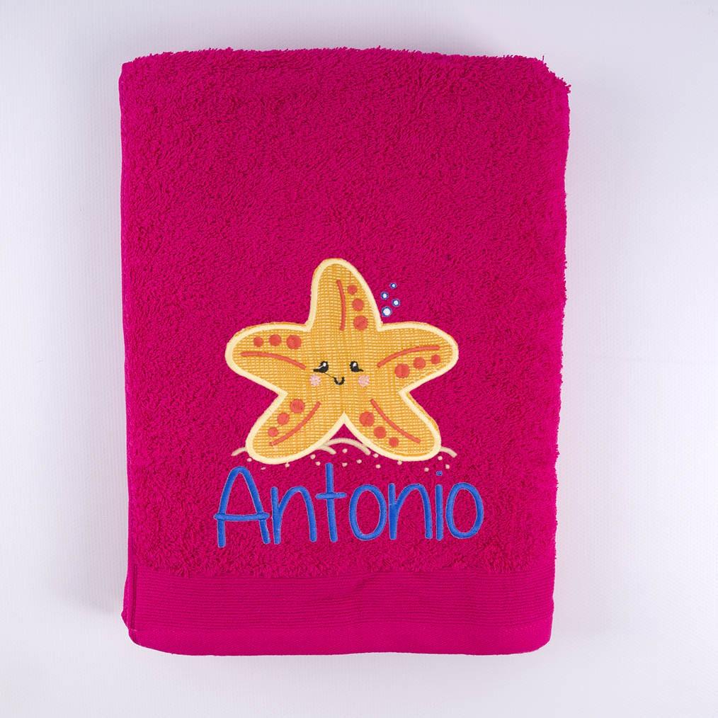 Toalla Personalizada Bordada Estrella de Mar Nanetes