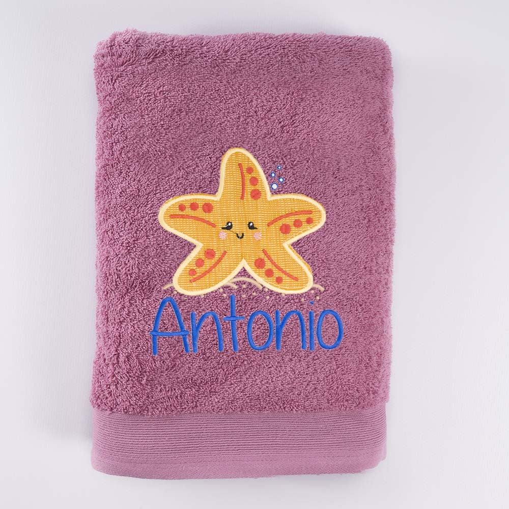 Toalla Personalizada Bordada Estrella de Mar Nanetes
