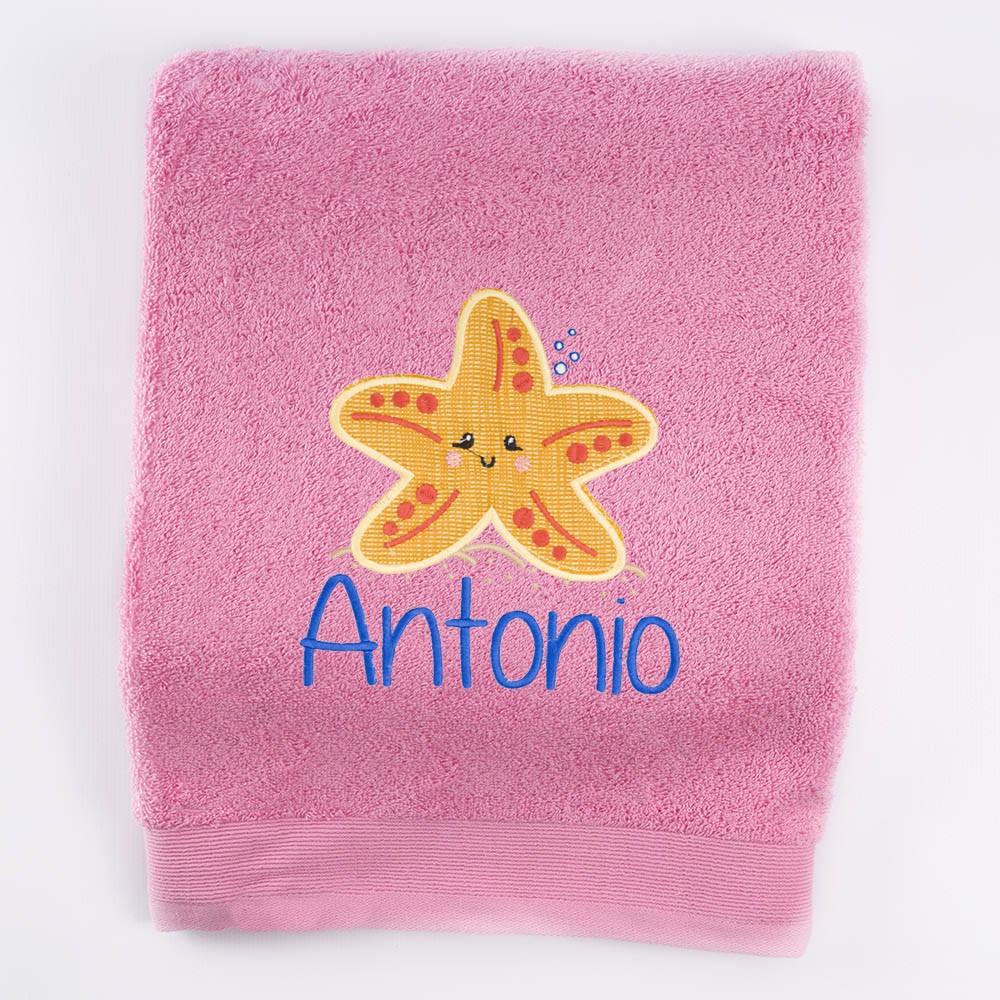 Toalla Personalizada Bordada Estrella de Mar Nanetes