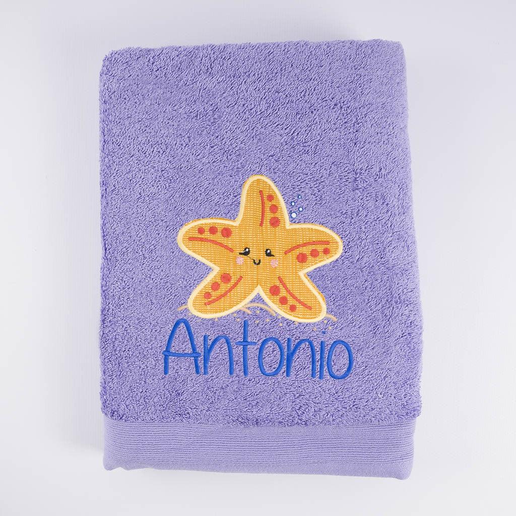 Toalla Personalizada Bordada Estrella de Mar Nanetes