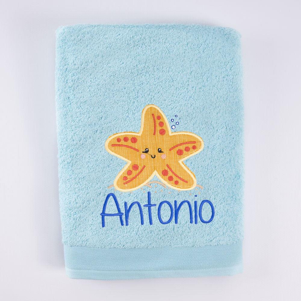 Toalla Personalizada Bordada Estrella de Mar Nanetes
