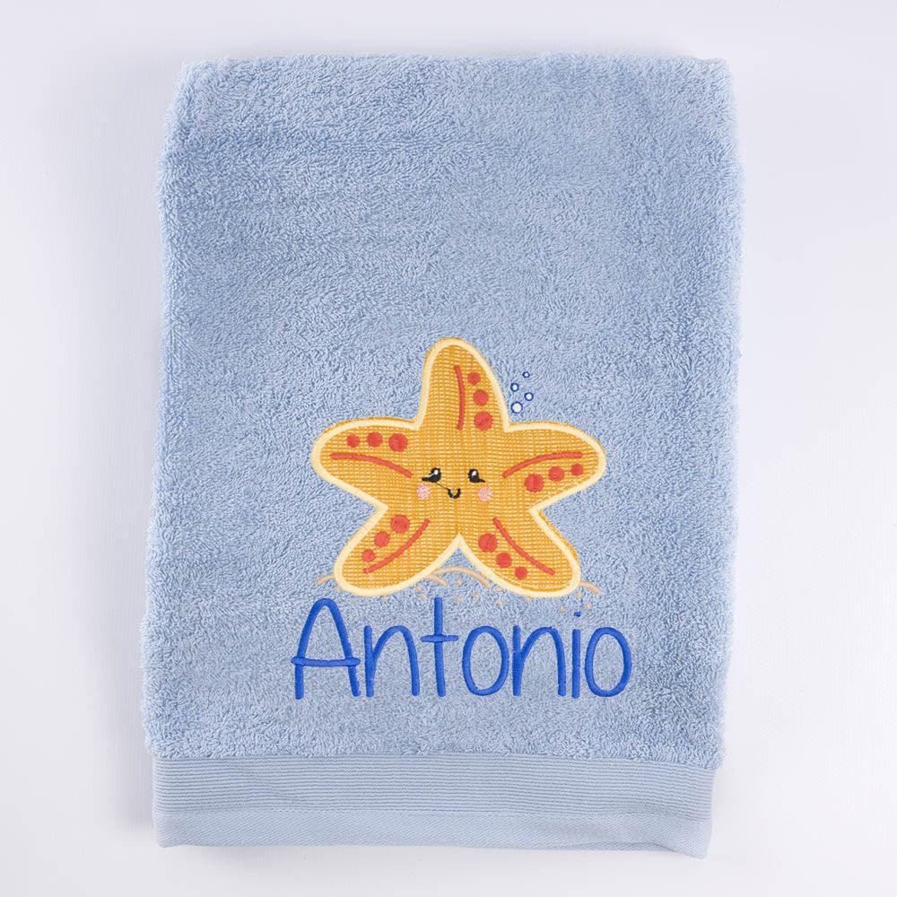 Toalla Personalizada Bordada Estrella de Mar Nanetes