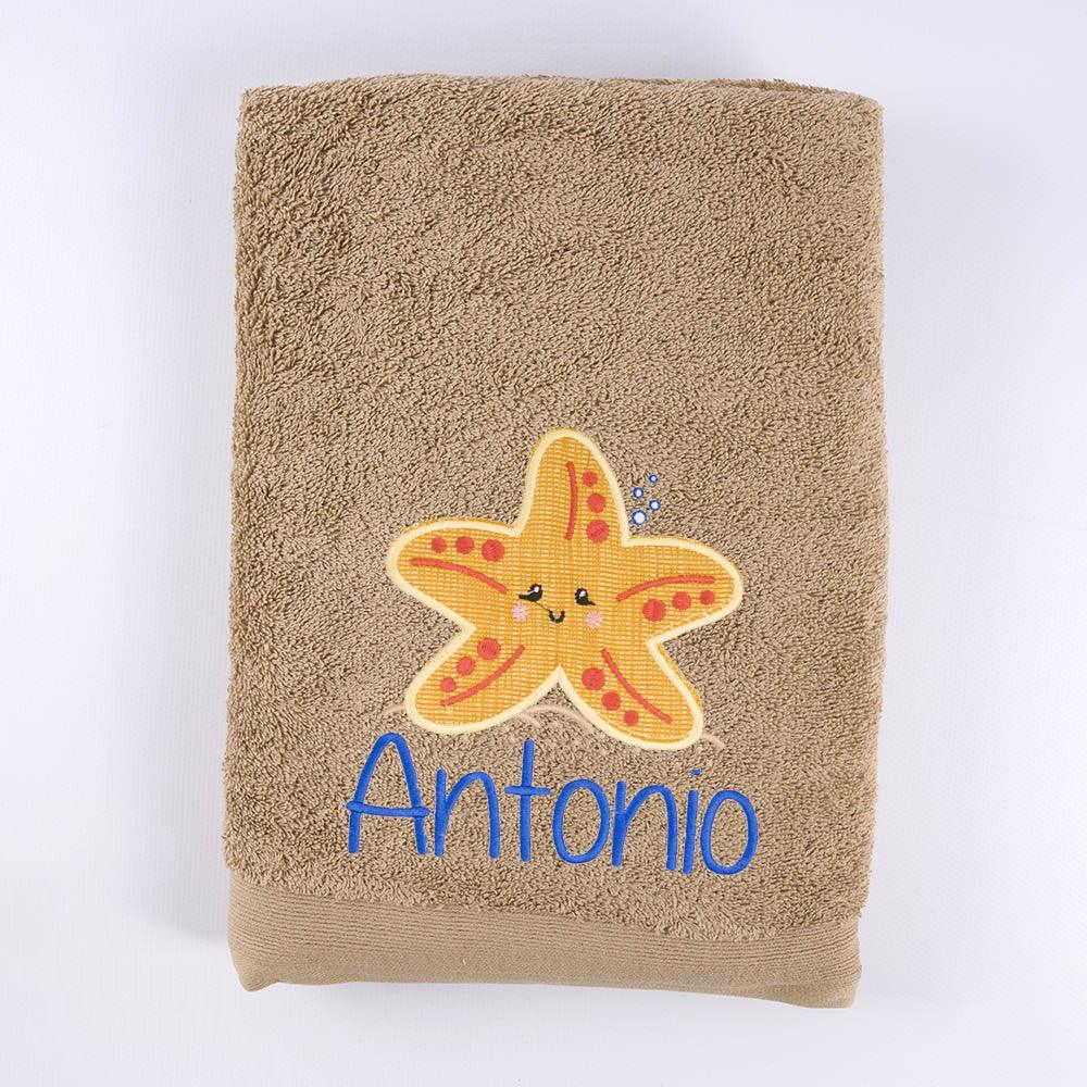 Toalla Personalizada Bordada Estrella de Mar Nanetes