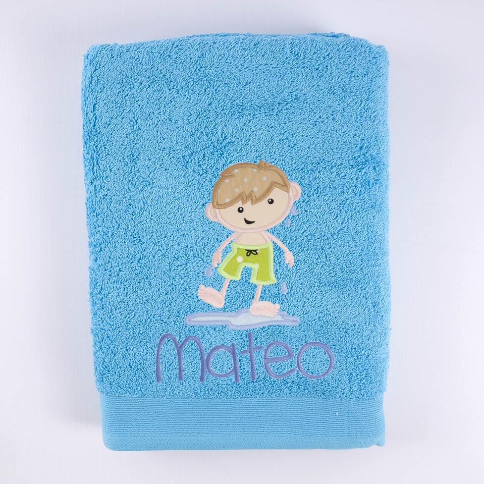 Toalla Personalizada Bordada Playa Niño Nanetes - Nanetes #