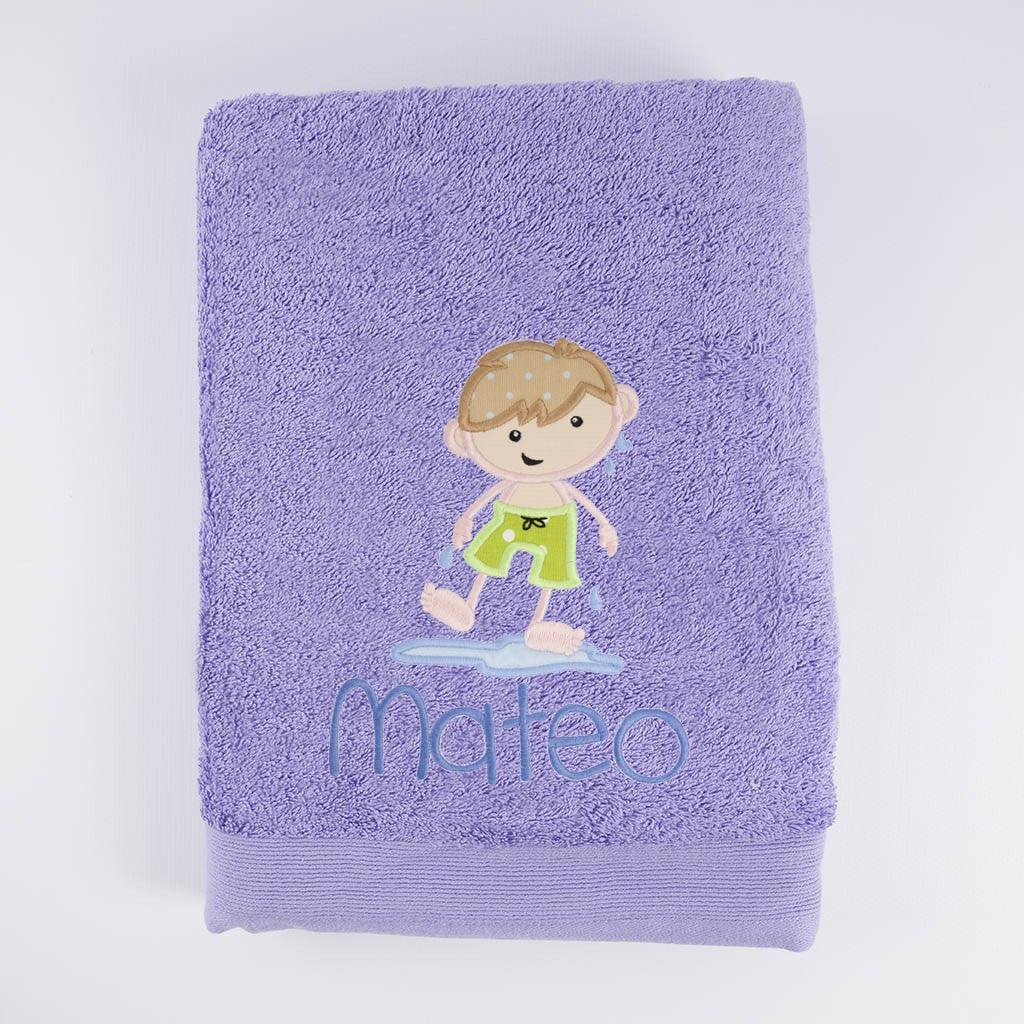 Toalla Personalizada Bordada Playa Niño Nanetes - Nanetes #