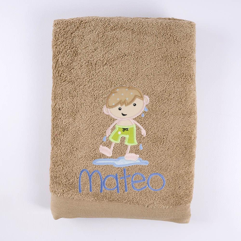 Toalla Personalizada Bordada Playa Niño Nanetes - Nanetes #
