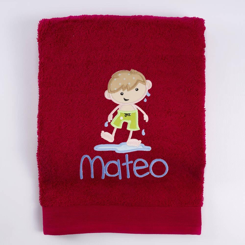 Toalla Personalizada Bordada Playa Niño Nanetes - Nanetes #