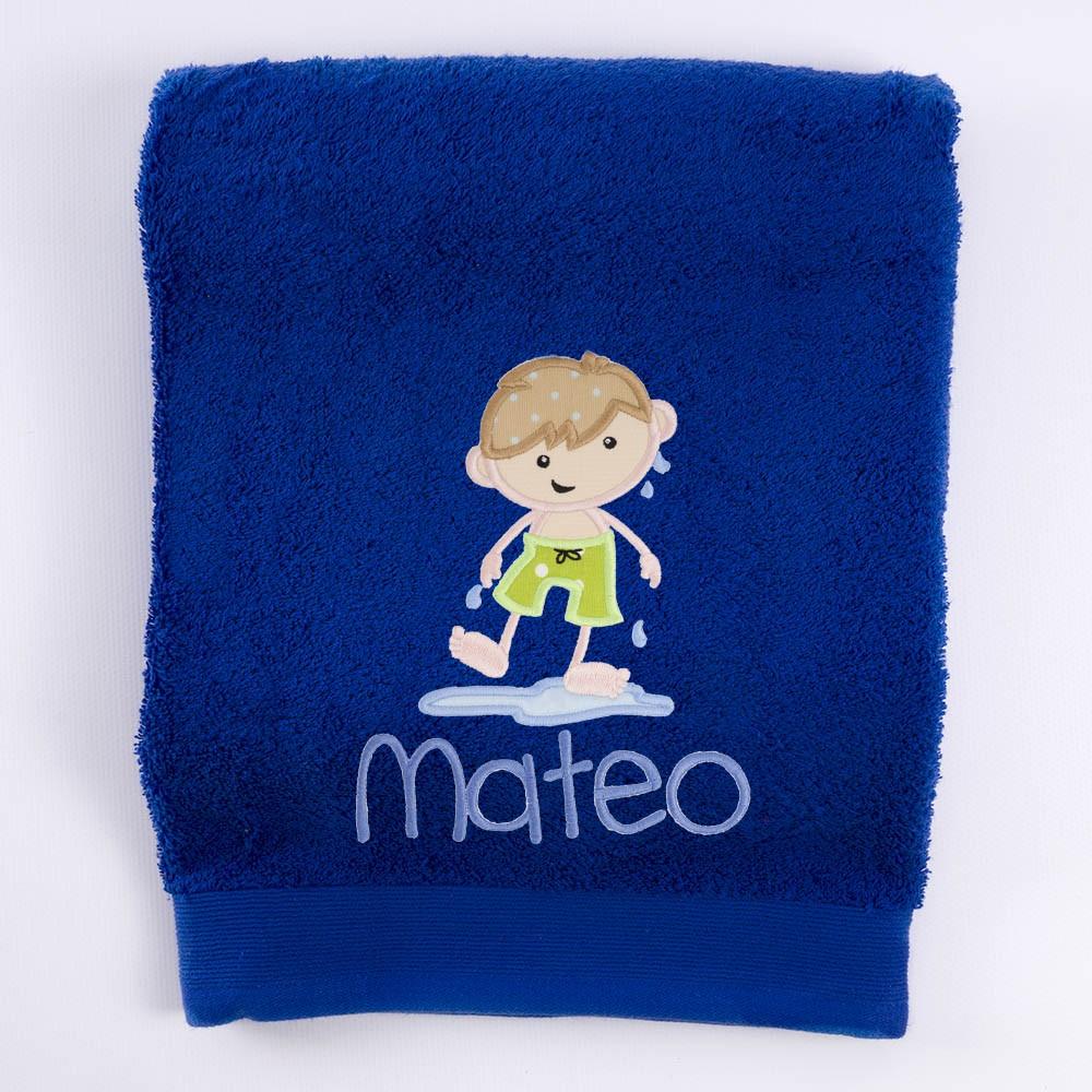Toalla Personalizada Bordada Playa Niño Nanetes
