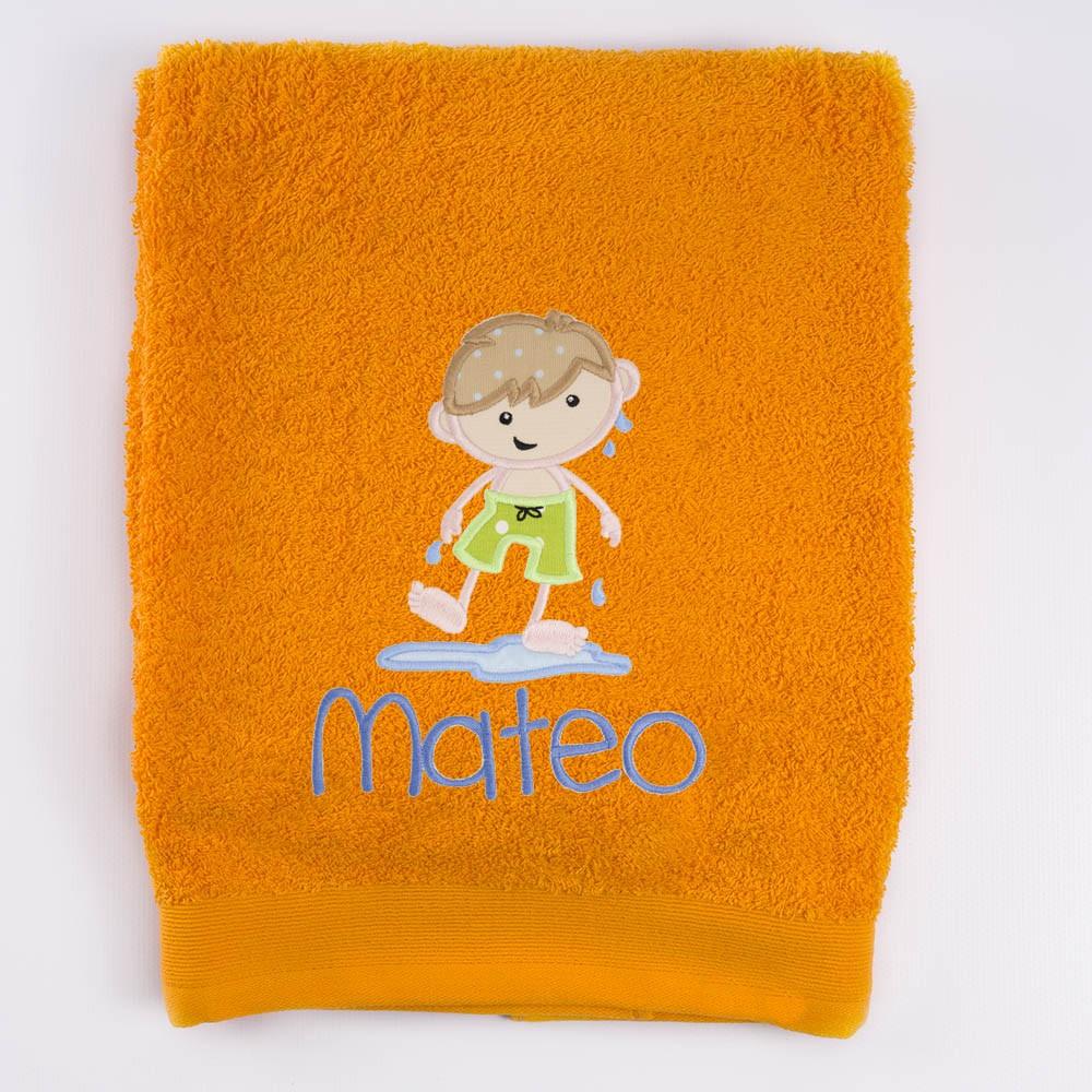 Toalla Personalizada Bordada Playa Niño Nanetes