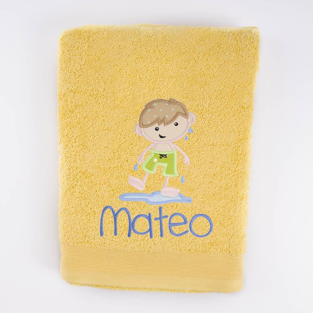 Toalla Personalizada Bordada Playa Niño Nanetes