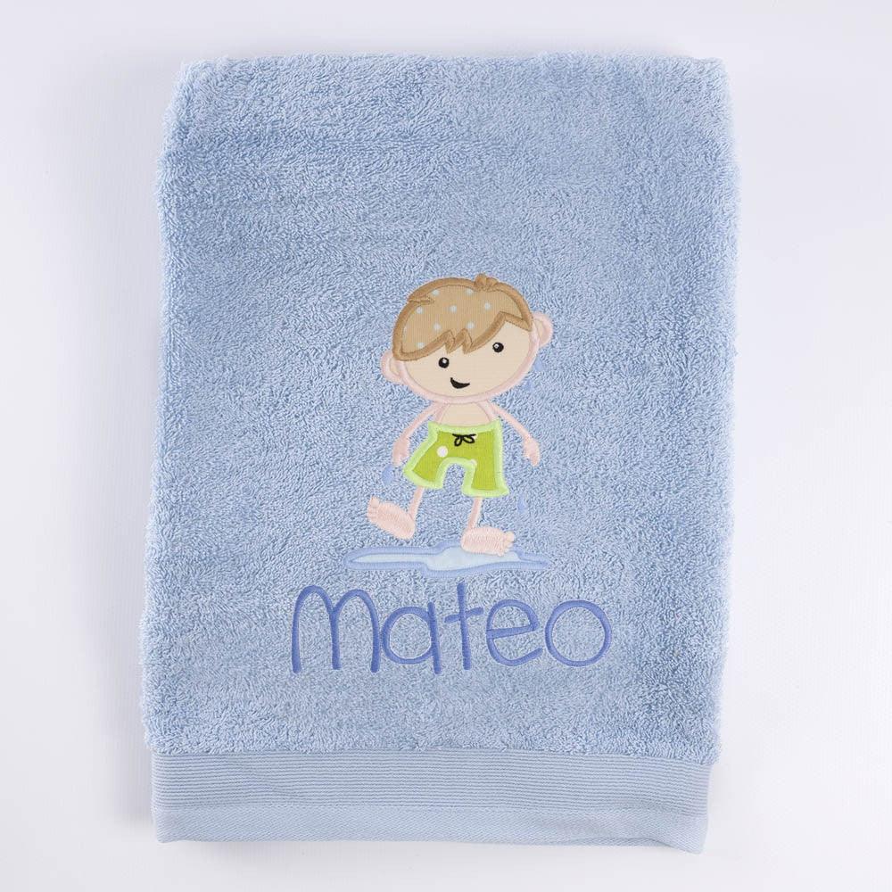 Toalla Personalizada Bordada Playa Niño Nanetes