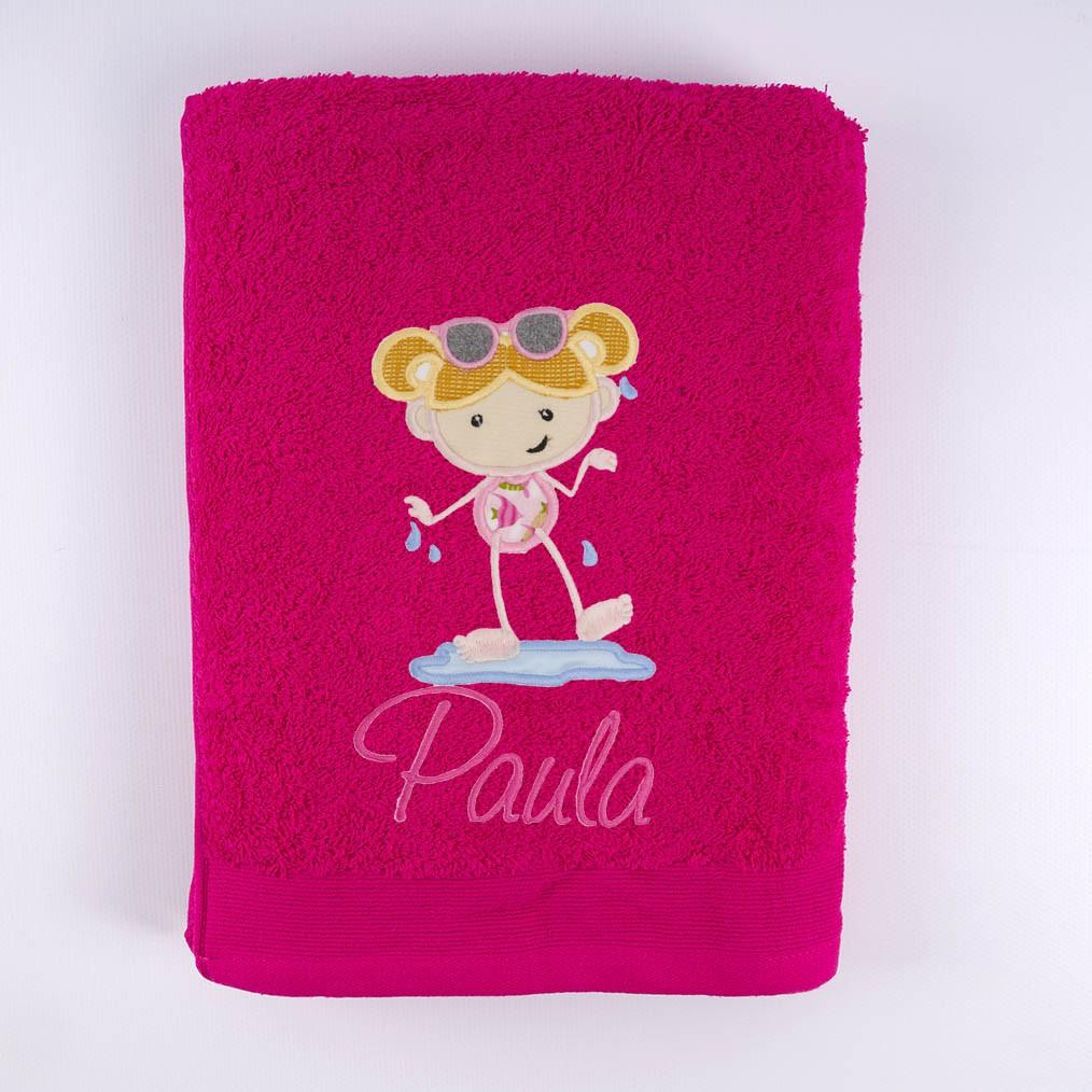 Toalla Personalizada Niña Verano PLaya Nanetes - Nanetes #
