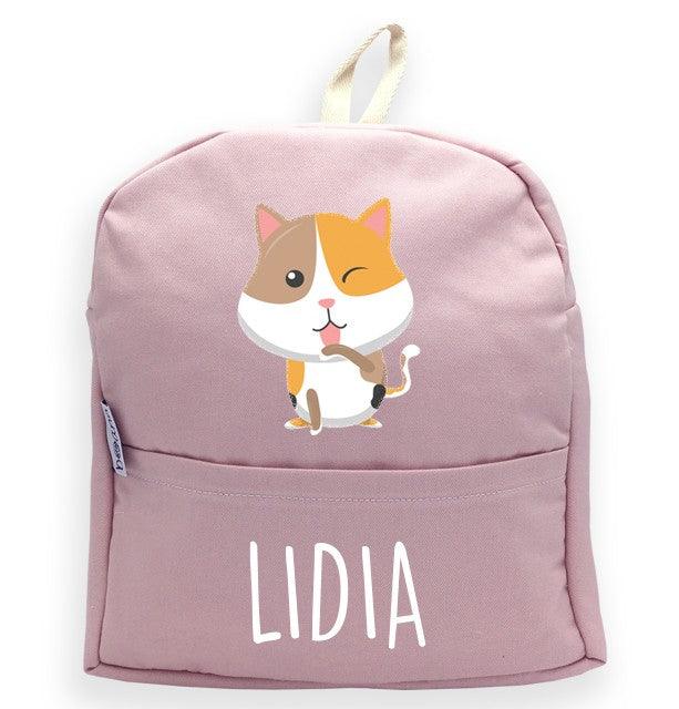 Mochila Personalizada Infantil Gato con Nombre Boann - Nanetes #