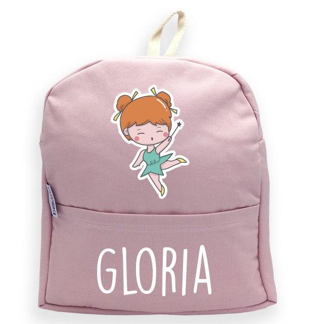 Mochila Personalizada Infantil Hada con Nombre Boann - Nanetes #