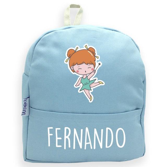 Mochila Personalizada Infantil Hada con Nombre Boann - Nanetes #