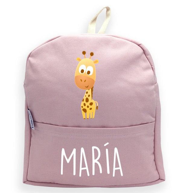 Mochila Personalizada Infantil Jirafa con Nombre Boann - Nanetes #