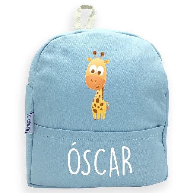 Mochila Personalizada Infantil Jirafa con Nombre Boann - Nanetes #