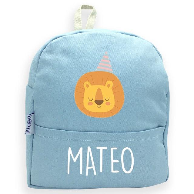 Mochila Personalizada Infantil Leon con Nombre Boann - Nanetes #