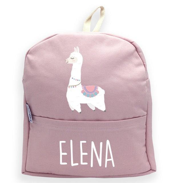 Mochila Personalizada Infantil Llama con Nombre Boann - Nanetes #