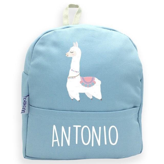 Mochila Personalizada Infantil Llama con Nombre Boann - Nanetes #