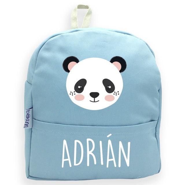 Mochila Personalizada Infantil Oso Panda con Nombre Boann - Nanetes #