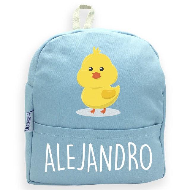 Mochila Personalizada Infantil Pollito con Nombre Boann - Nanetes #