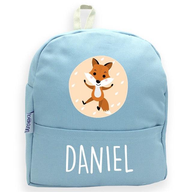 Mochila Personalizada Infantil Zorro Nombre Boann - Nanetes #