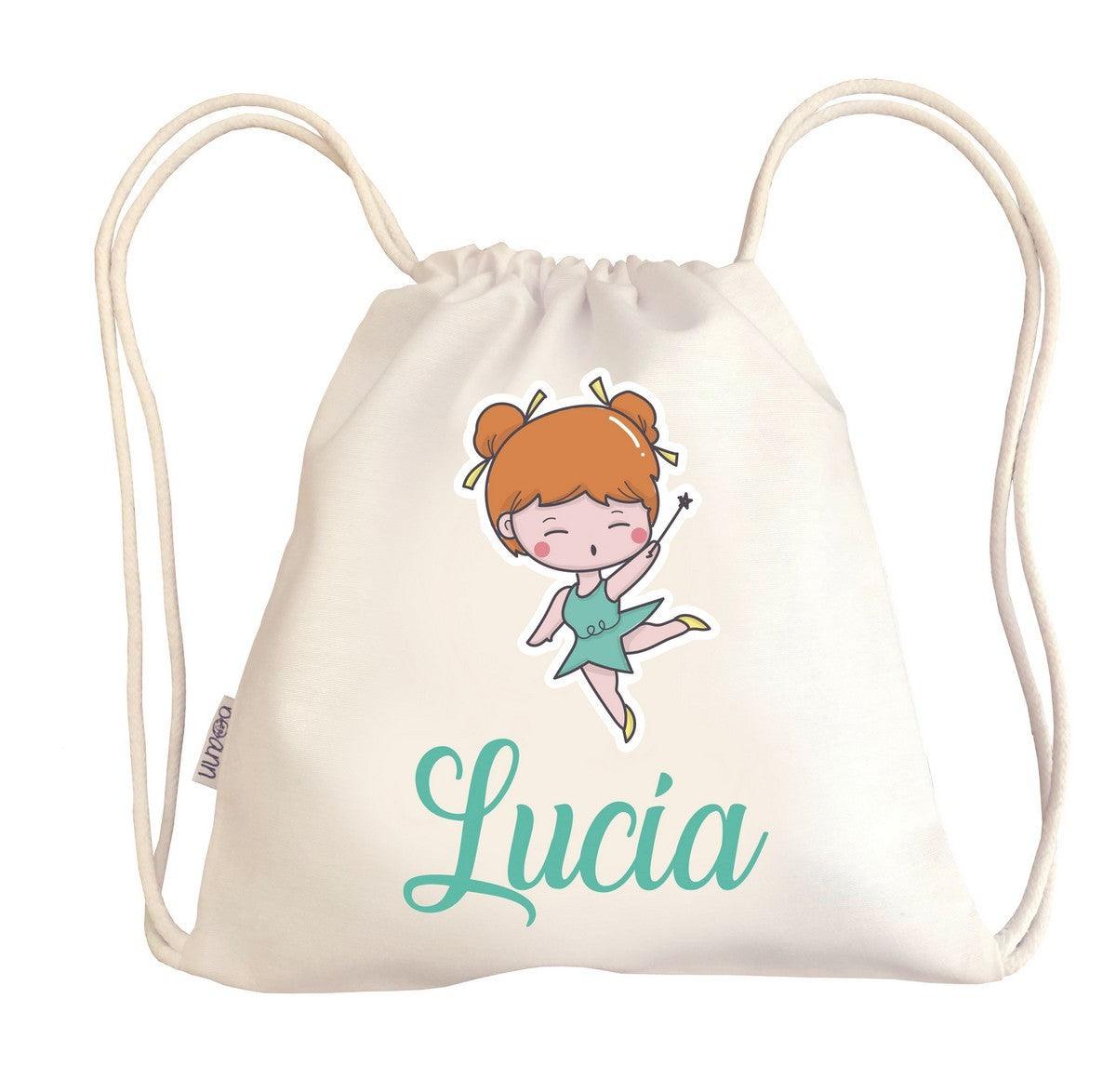 Bolsa Tela Niños Petate Personalizado Hada con Nombre Boann - Nanetes #