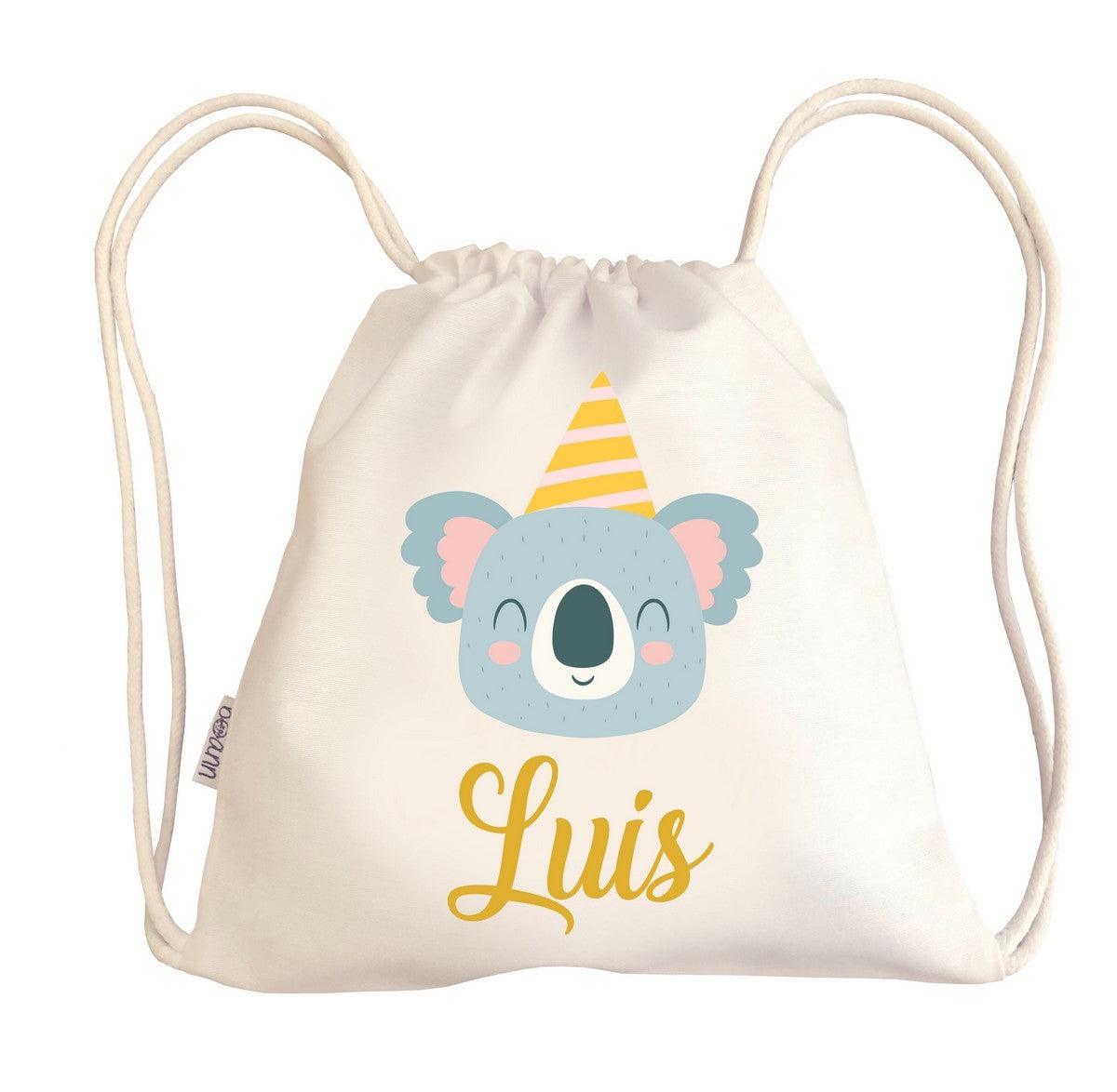 Bolsa Tela Niños Petate Personalizado Koala con Nombre Boann - Nanetes #