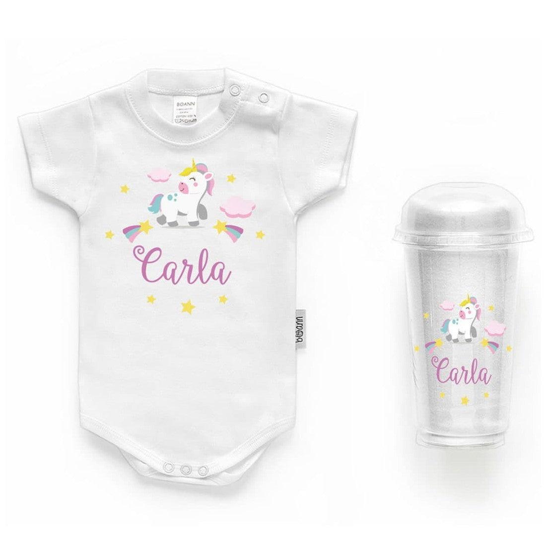 Body Personalizado Bebé Unicornio con Nombre Boann - Nanetes #