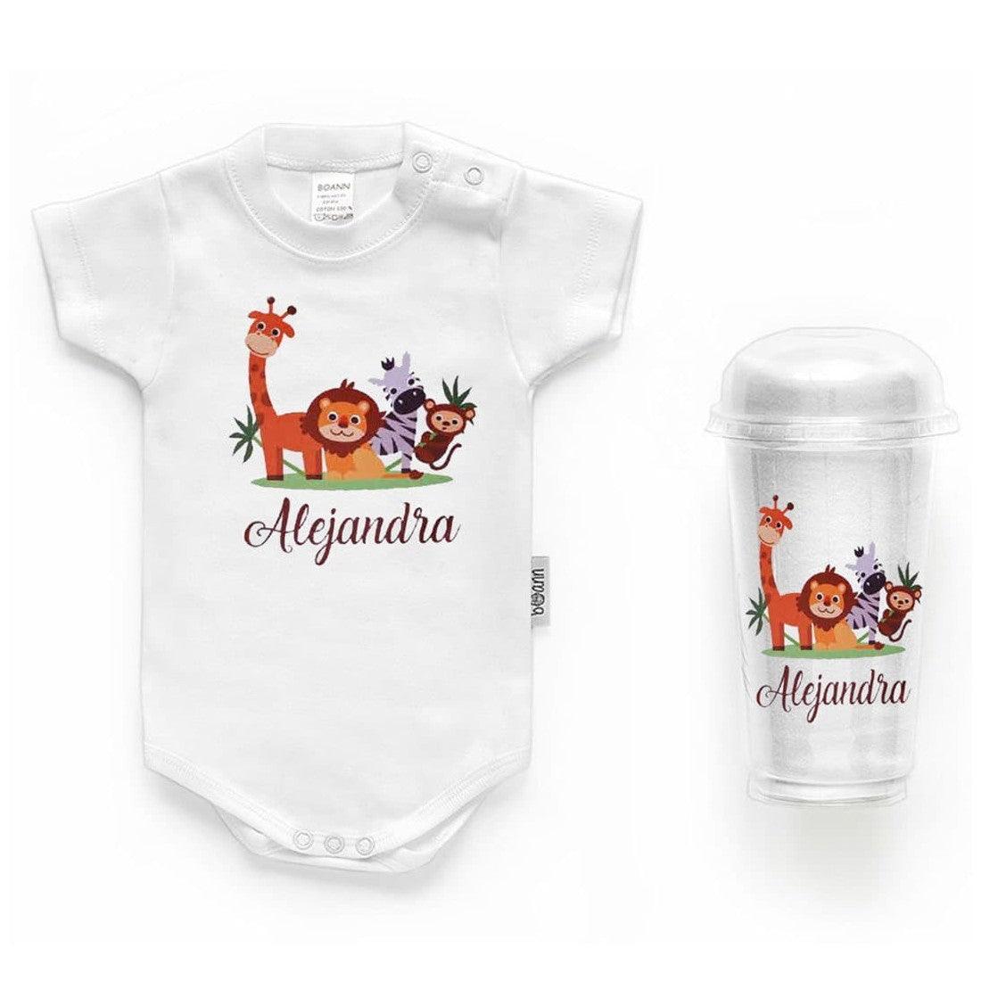 Body Personalizado Bebé Zoo con Nombre Boann - Nanetes #